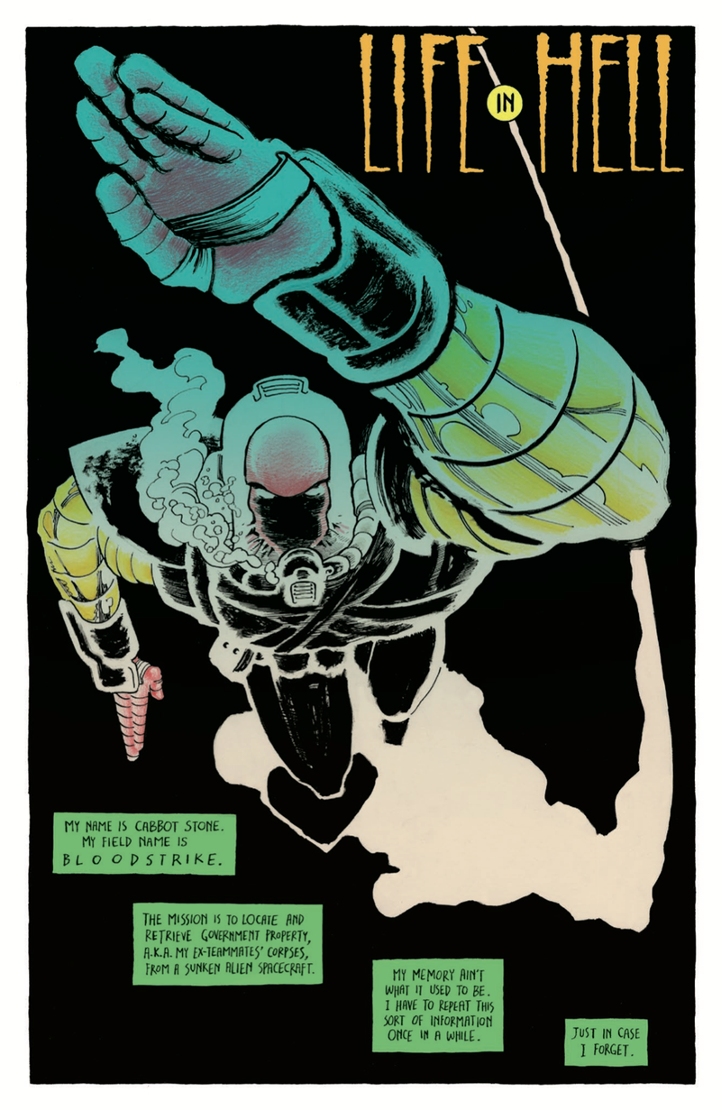 Illustration for article titled Michel Fiffe celebrates extreme ’90s comics in this Bloodstrike exclusive